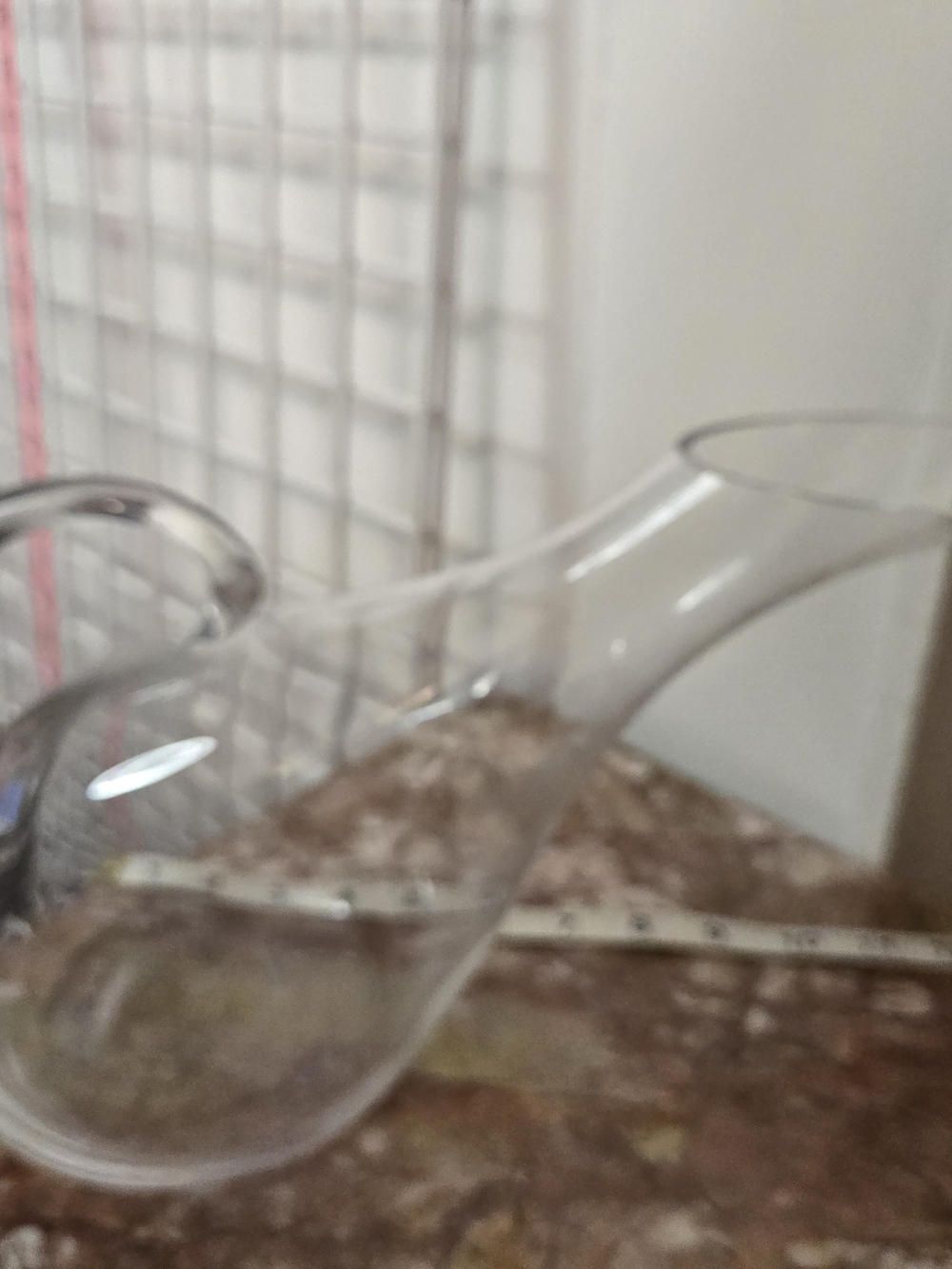 Tipsy Clear Glass Wine Pitcher Carafe